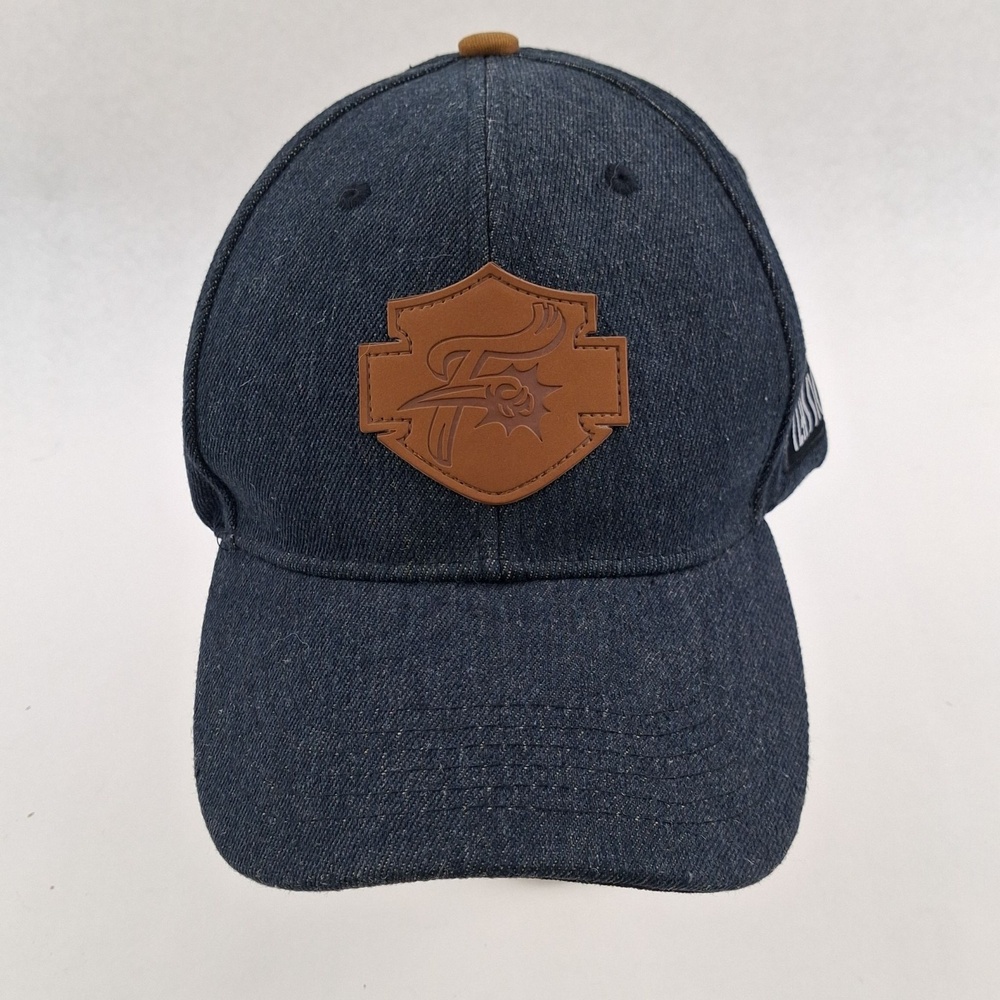Classic Harley-Davidson Reading Hat Cap Strap Back Mens One Size Blue Denim 2019
